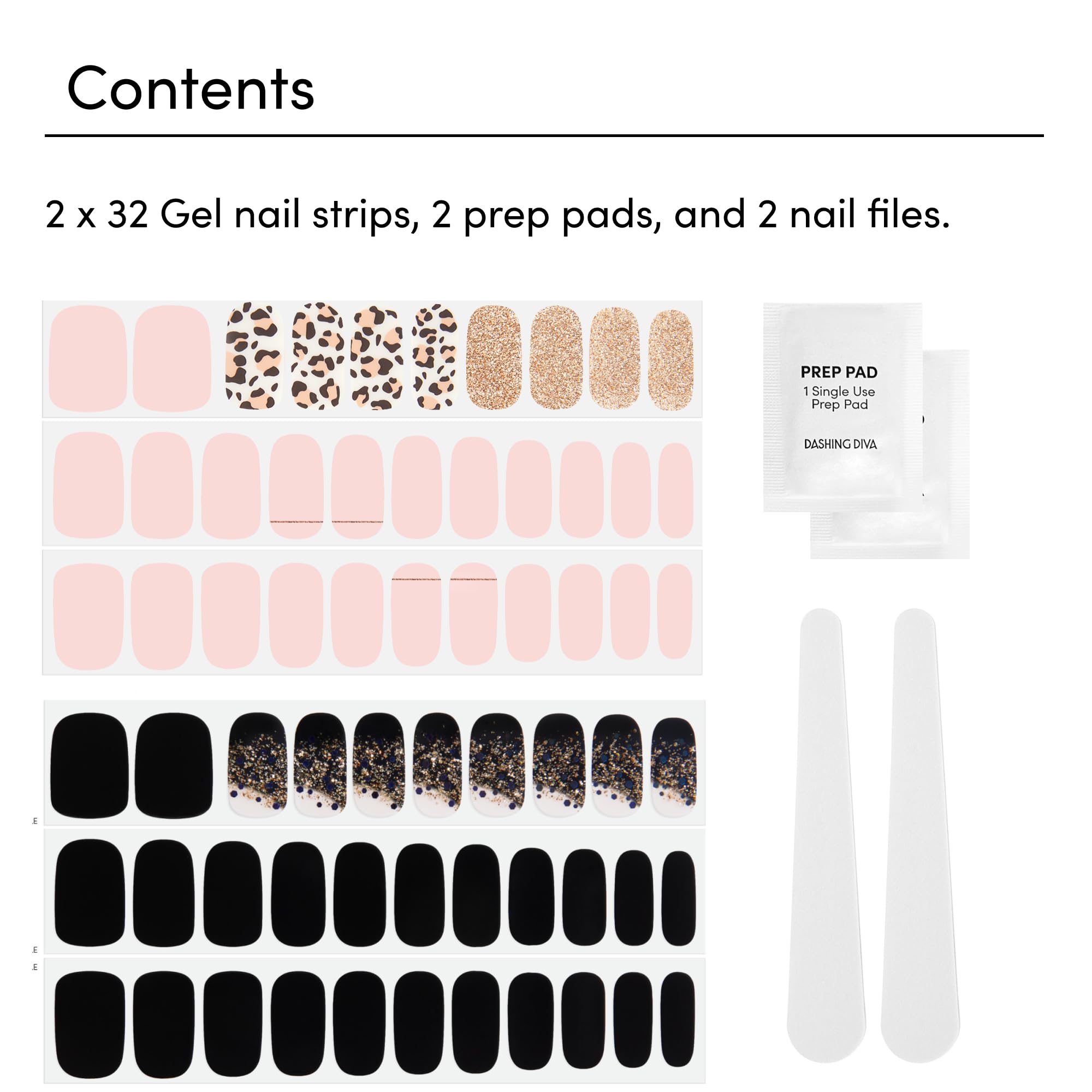 Dashing Diva prep pad and nail file for clean nails