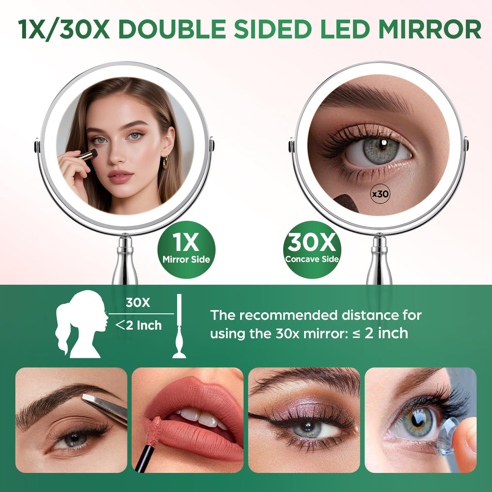 DASLAVA 8-inch magnifying mirror wide-angle shows large field of view