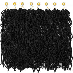 Datuoda Soft Locs 24inch close-up of 12 strands per pack for fullness