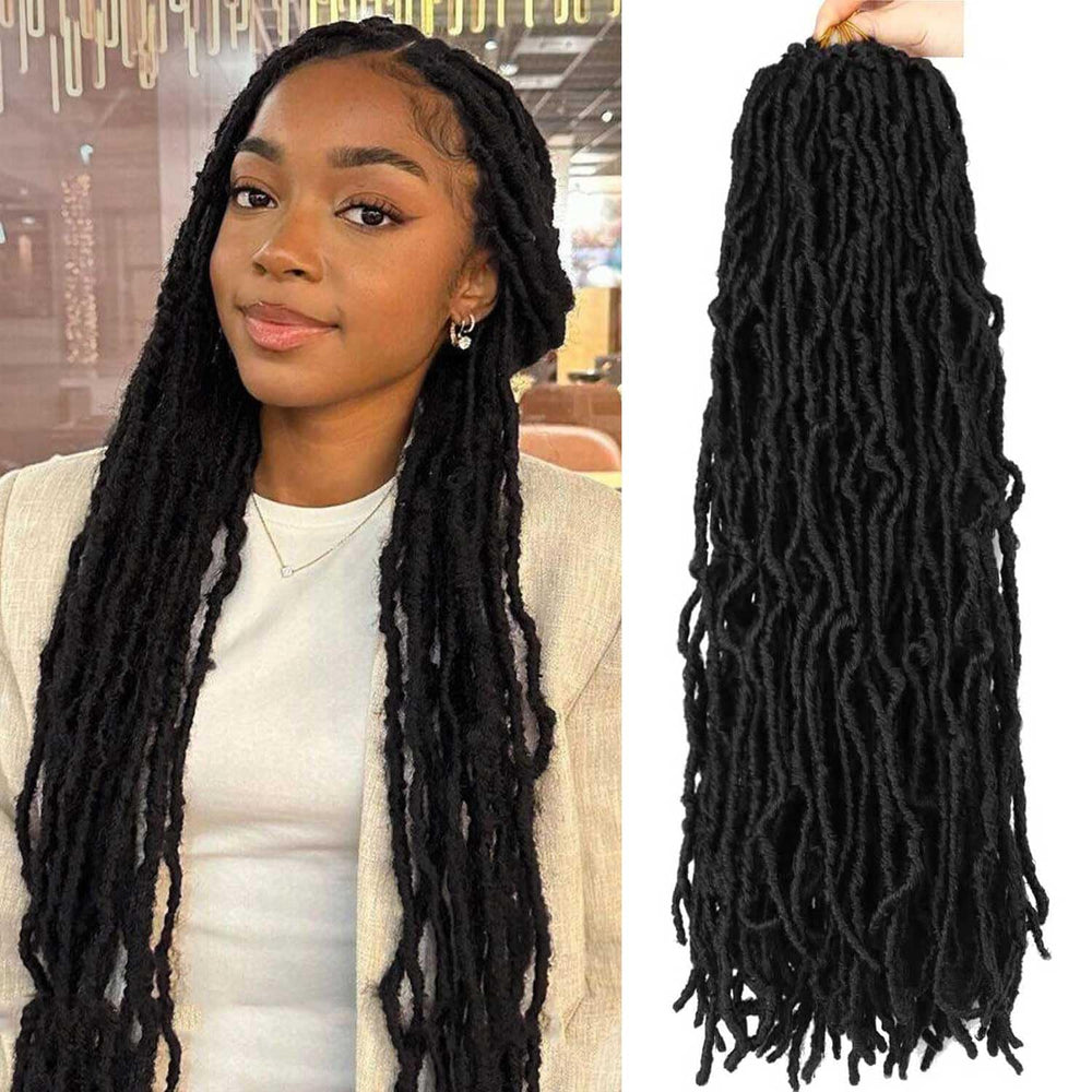 Datuoda Soft Locs 24inch eight-pack package for a full head crochet look