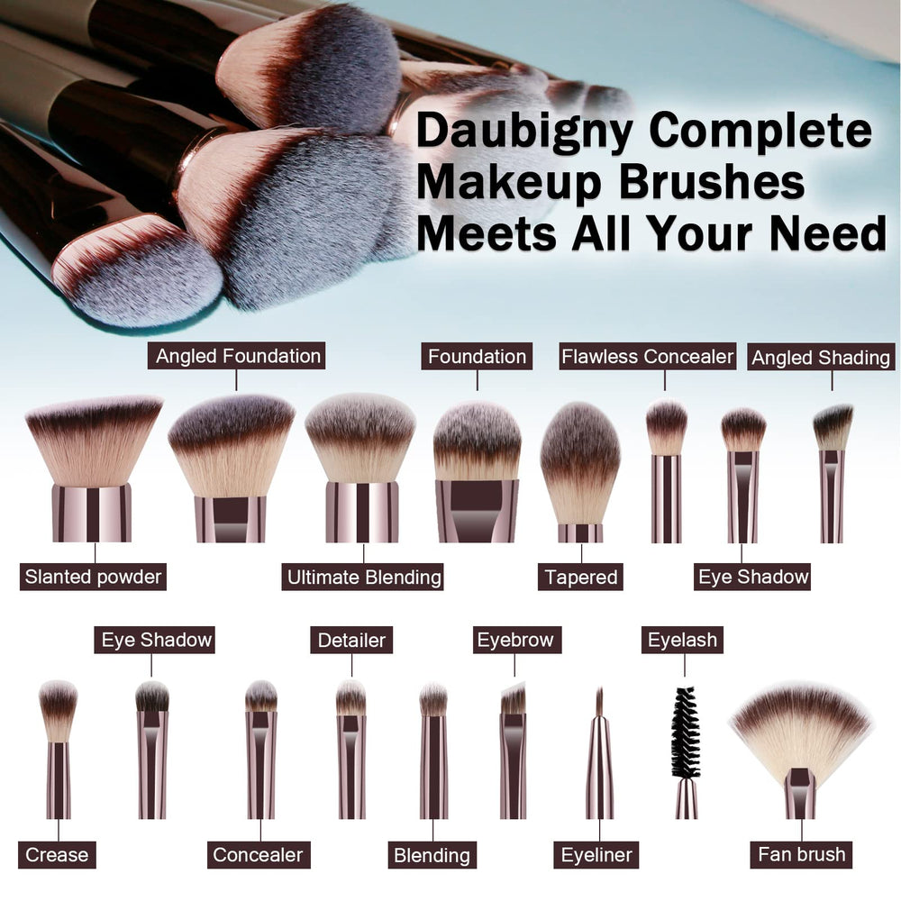 Daubigny blush brush soft bristles for natural color application