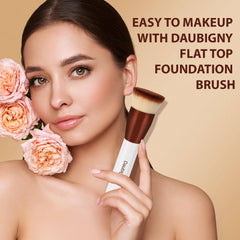 Daubigny foundation brush bristles closeup show dense, soft fibers for smooth application