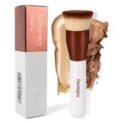 Daubigny foundation brush top view for precise blending and natural coverage
