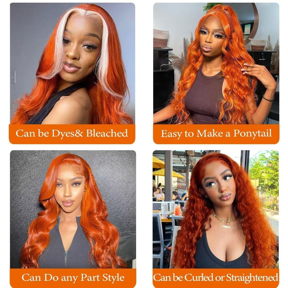 Daules #350 ginger hue close-up shows vibrant, soft color for versatile styling
