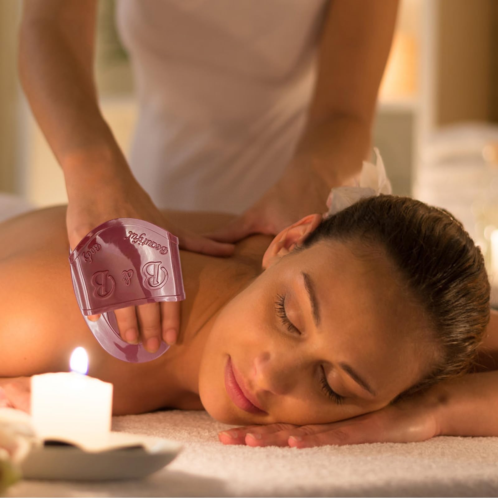 Daureve Meridian Massage Brush revitalizes legs and feet with soothing strokes