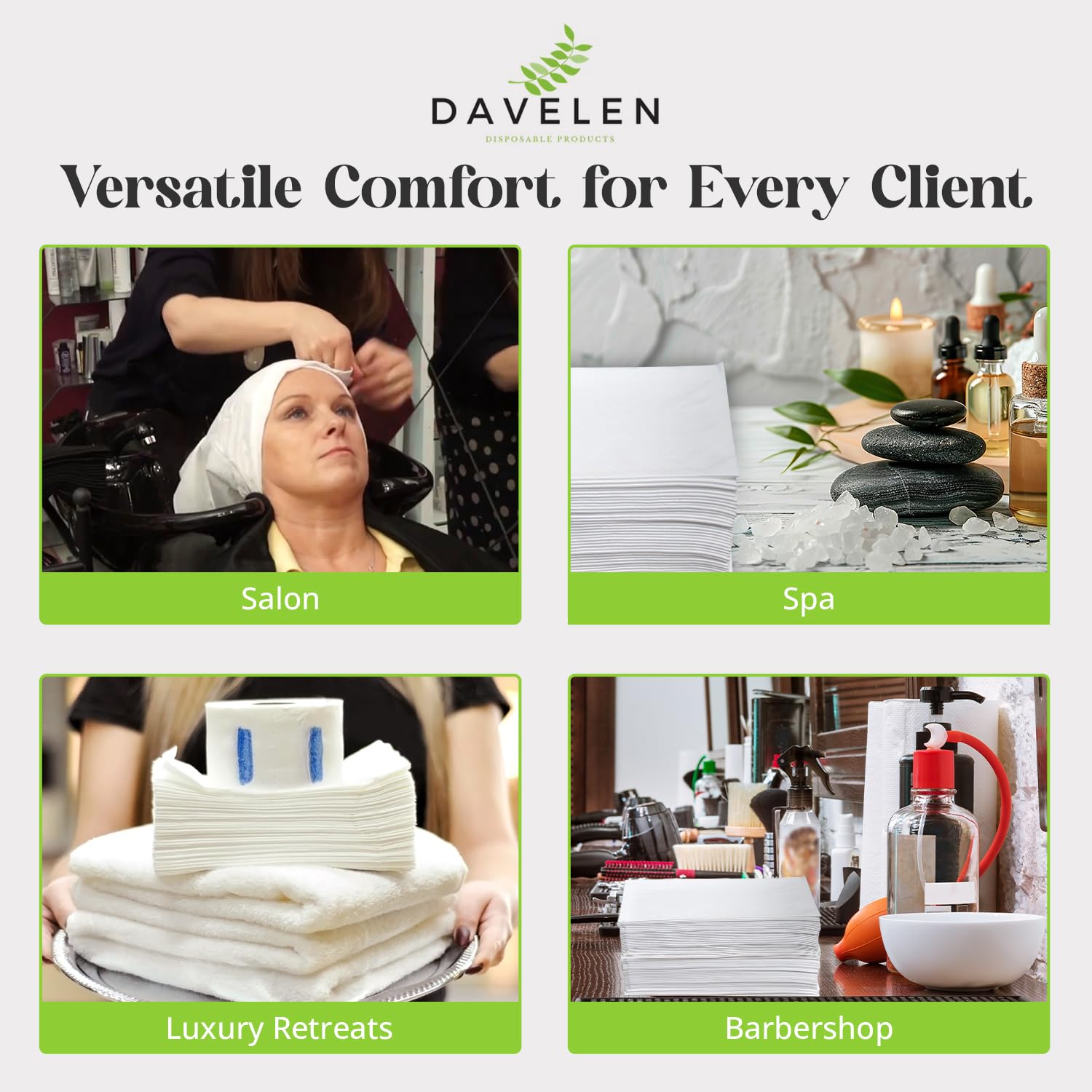 DAVELEN eco-friendly design towels reduce laundry load and improve efficiency.