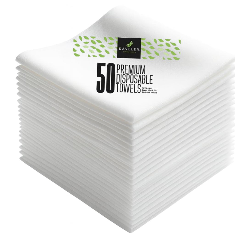 DAVELEN disposable towels pack spa-grade luxury for guest comfort and quick service.