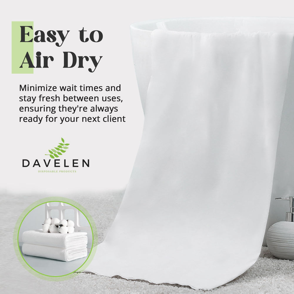DAVELEN disposable towels showcase luxury softness for premium spa experiences.