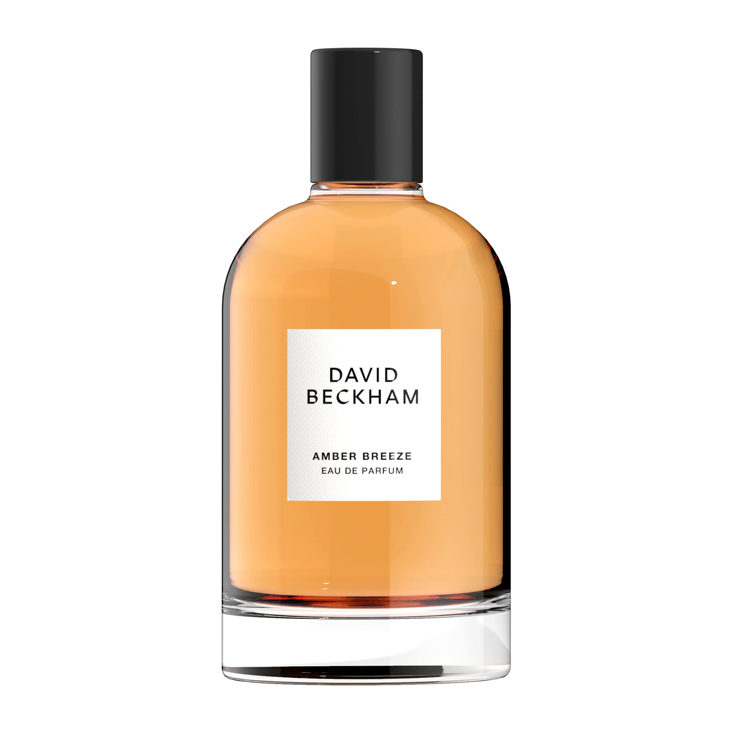 David Beckham Amber Breeze bottle front showcases a sleek, versatile fragrance for daily wear.