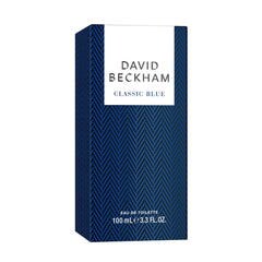 David Beckham Classic Blue glass texture signals premium presence for day or night.