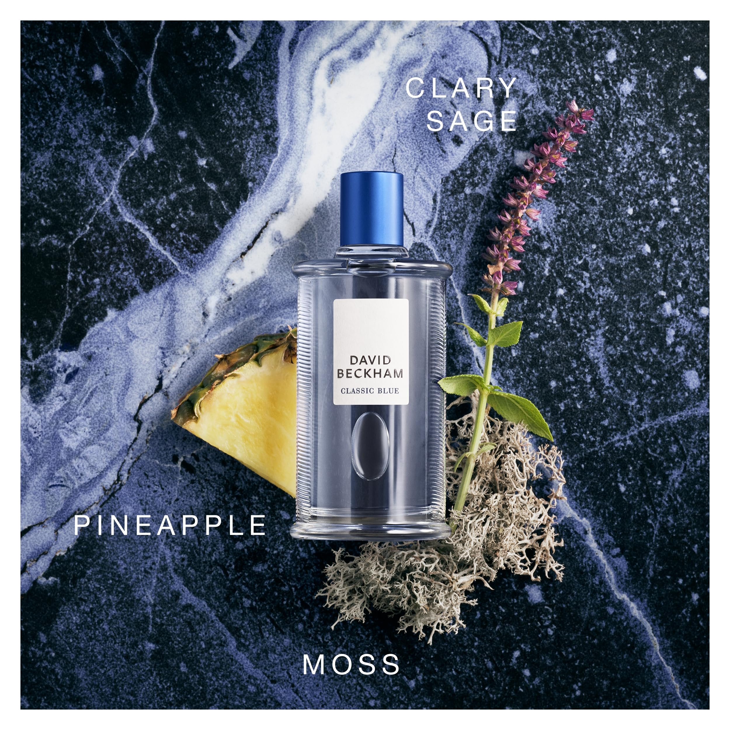 David Beckham Classic Blue spray nozzle enables precise, even application.