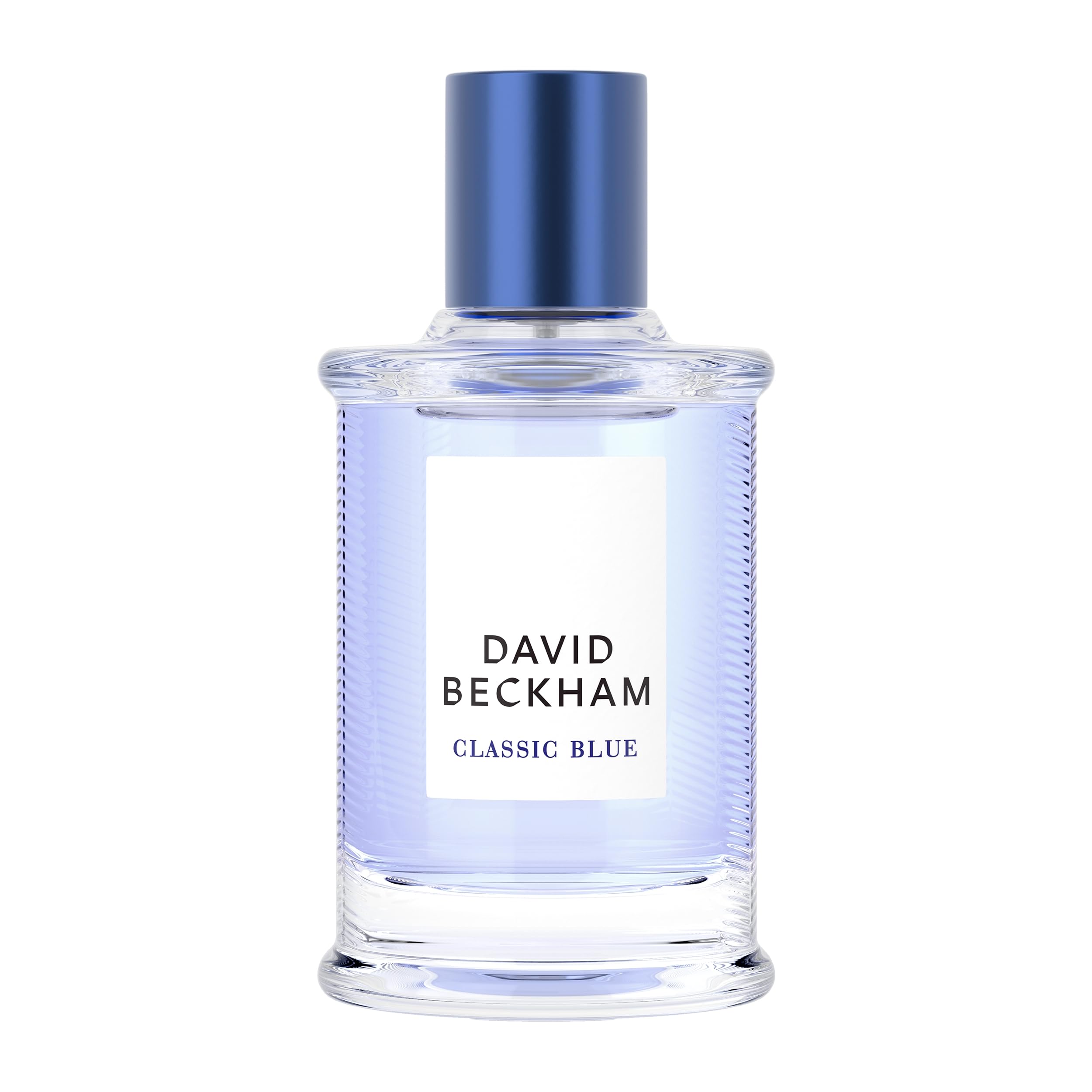 David Beckham Classic Blue juice close-up, hinting citrus freshness for daily wear.