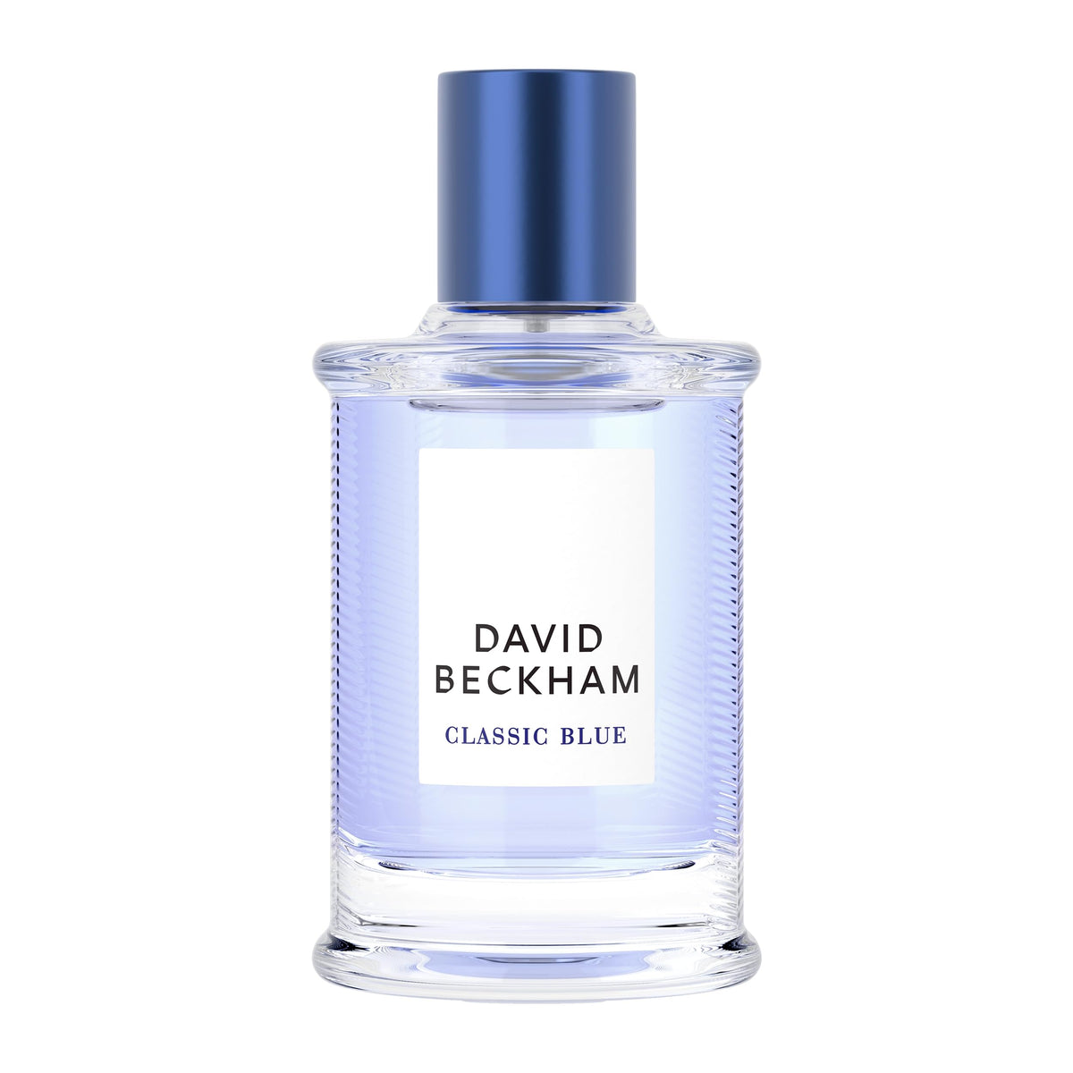 David Beckham Classic Blue juice close-up, hinting citrus freshness for daily wear.