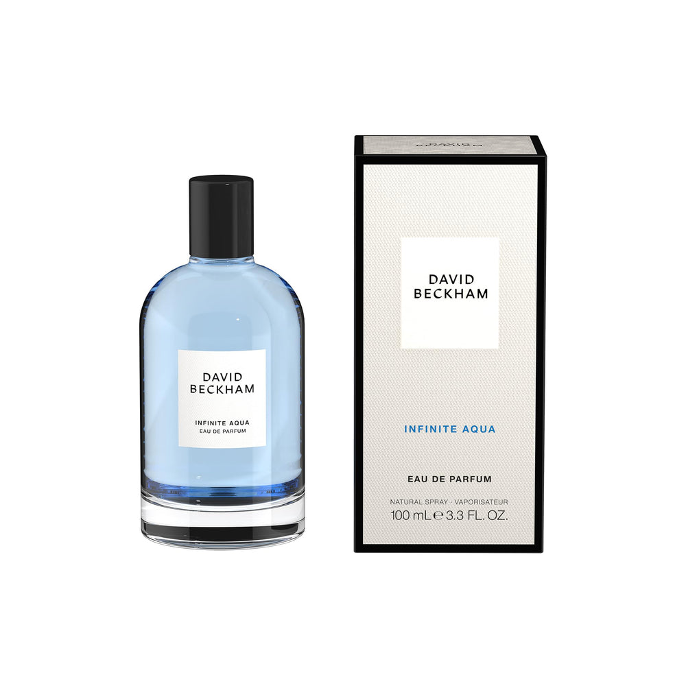 David Beckham Infinite Aqua lemon notes emphasize a bright start for mornings