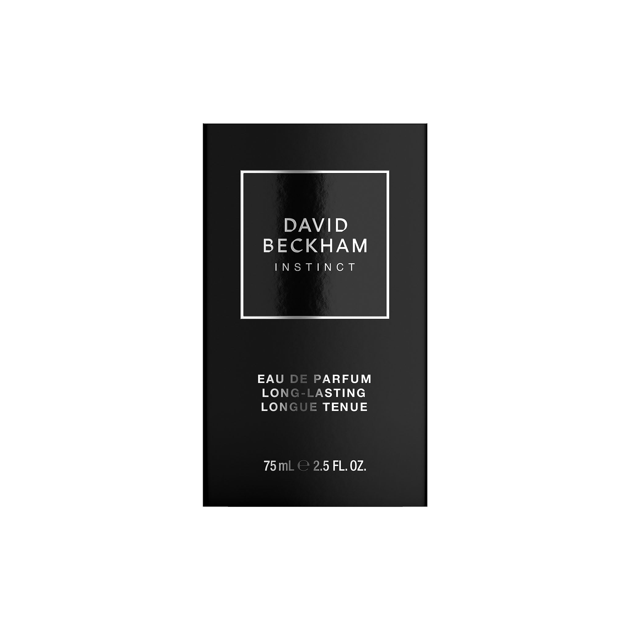 David Beckham Instinct packaging front—gift-ready presentation for him.