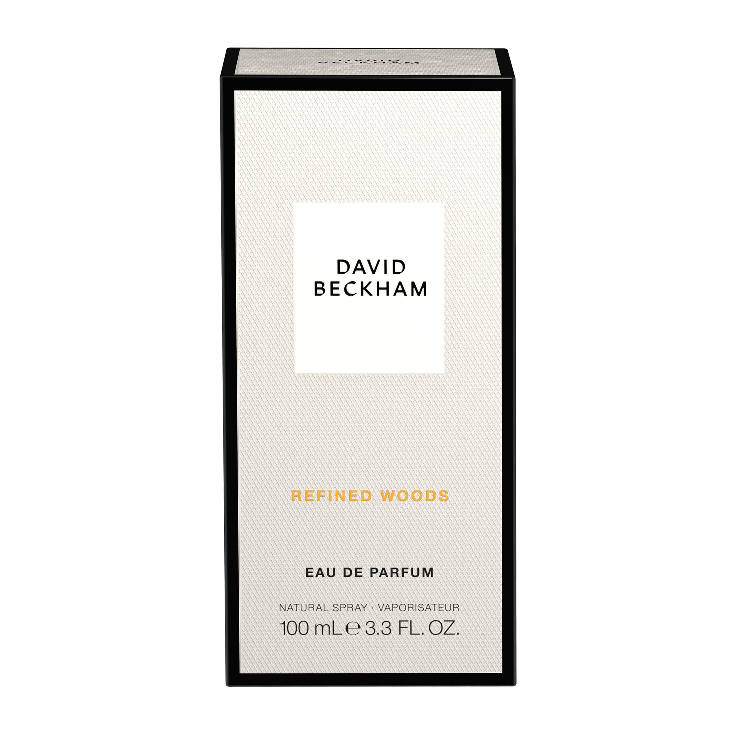 David Beckham Refined Woods lavender note close-up highlights calming floral touch for daily wear.