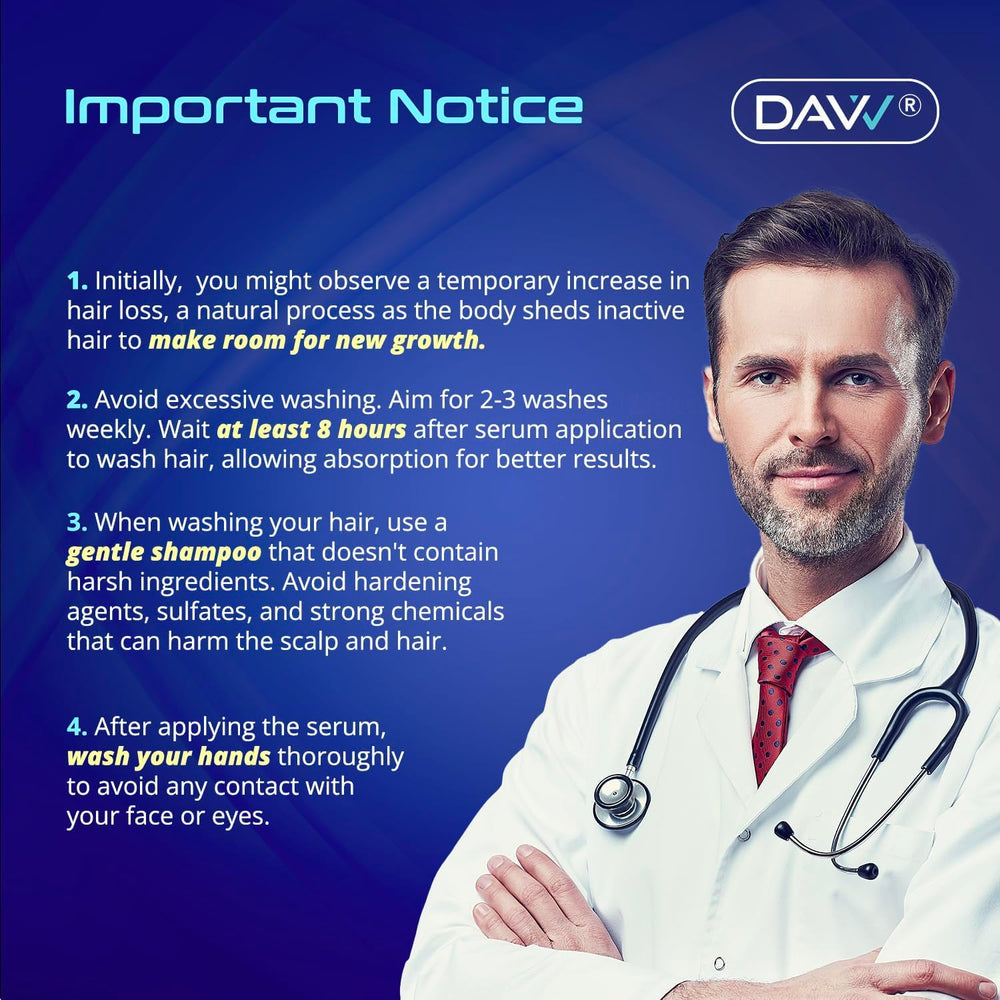 DAVV fast-absorbing formula dries quickly for comfortable wear