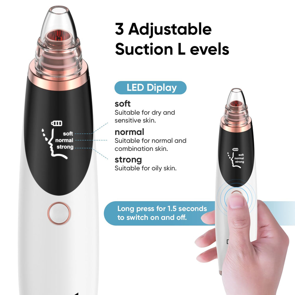 Daweir interchangeable tips close-up demonstrates targeted cleansing for different skin concerns.