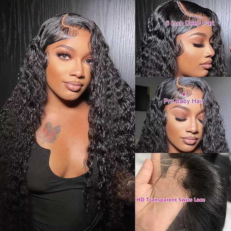 DaXunDi wave front wig ready to glam up busy mornings.