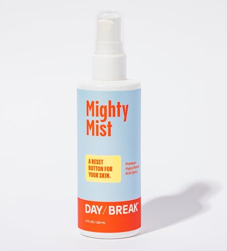 Daybreak Skincare Mighty Mist bottle-pump for quick, refreshing skin relief