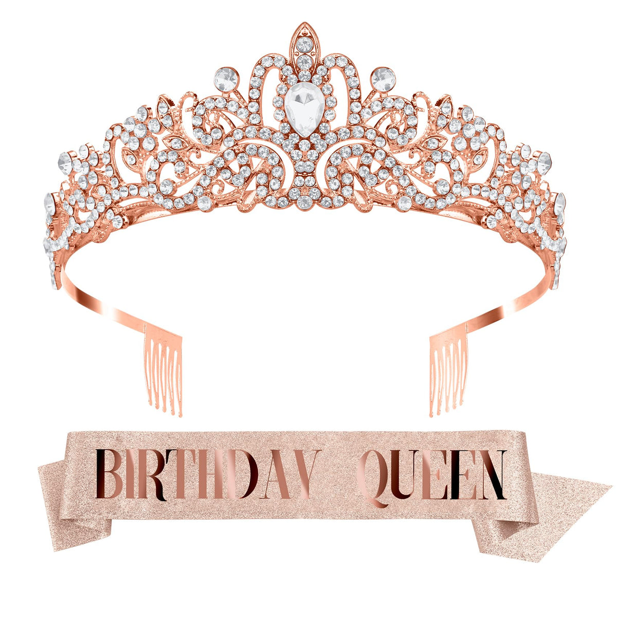 Dayofun birthday sash rose gold for a photo-ready celebration look.
