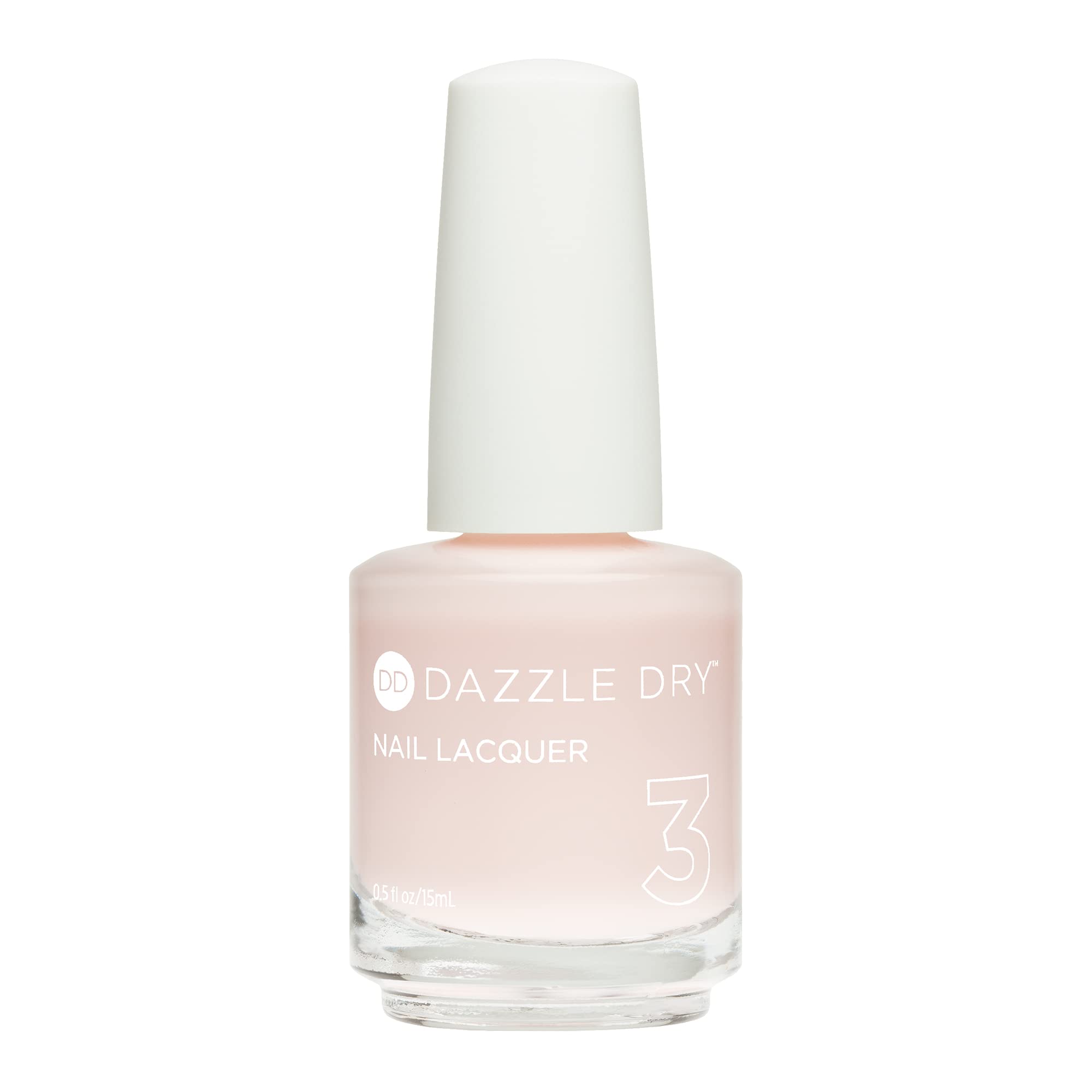 Dazzle Dry Prima Ballerina bottle close-up showing a sheer pink base for a beautiful French.