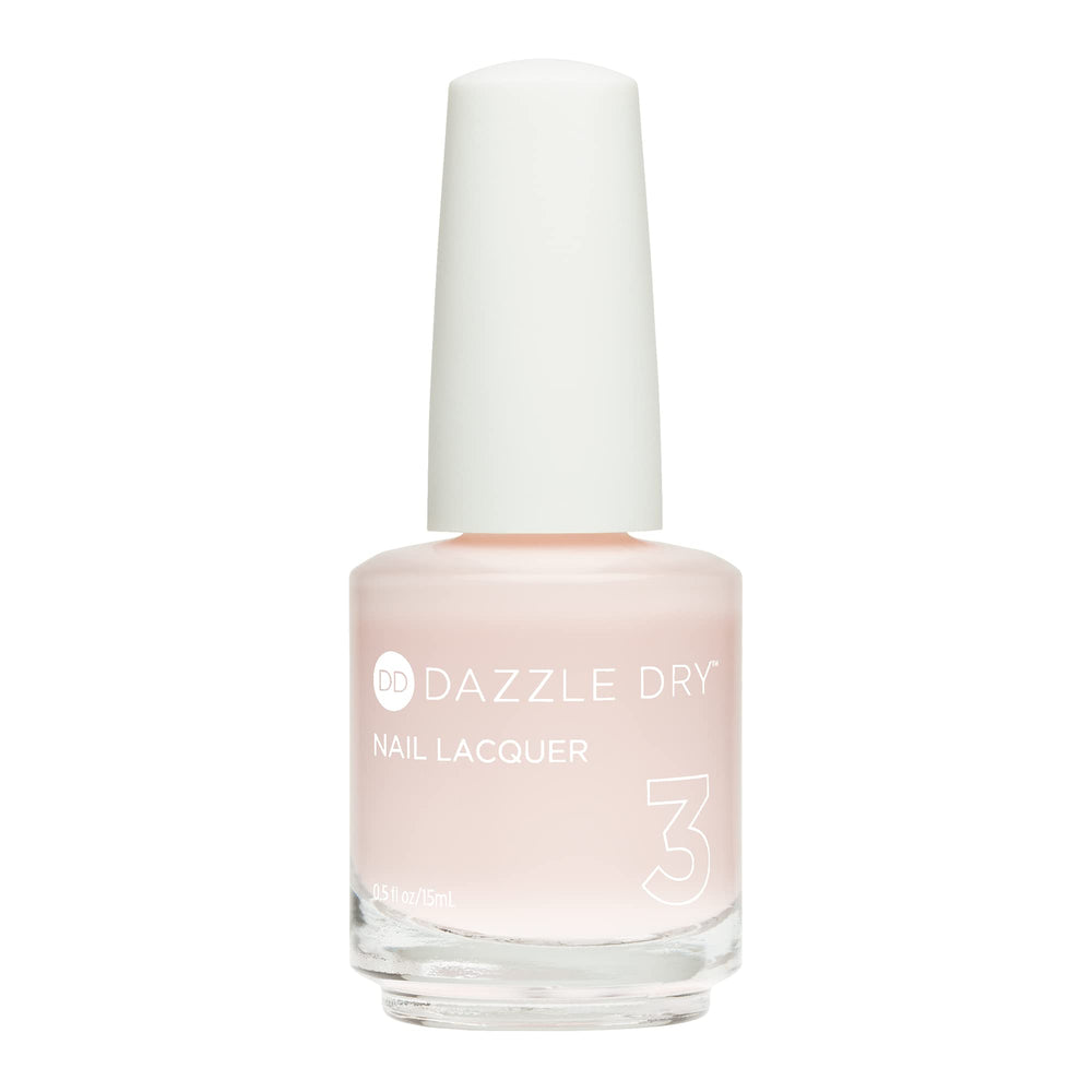 Dazzle Dry Prima Ballerina bottle close-up showing a sheer pink base for a beautiful French.