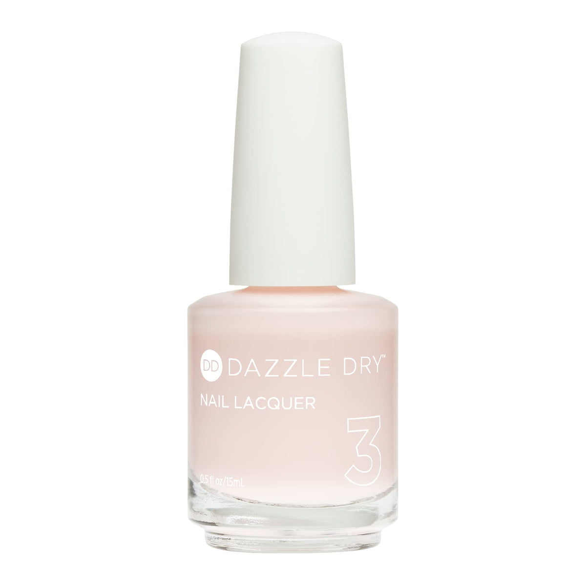 Dazzle Dry Prima Ballerina bottle close-up showing a sheer pink base for a beautiful French.