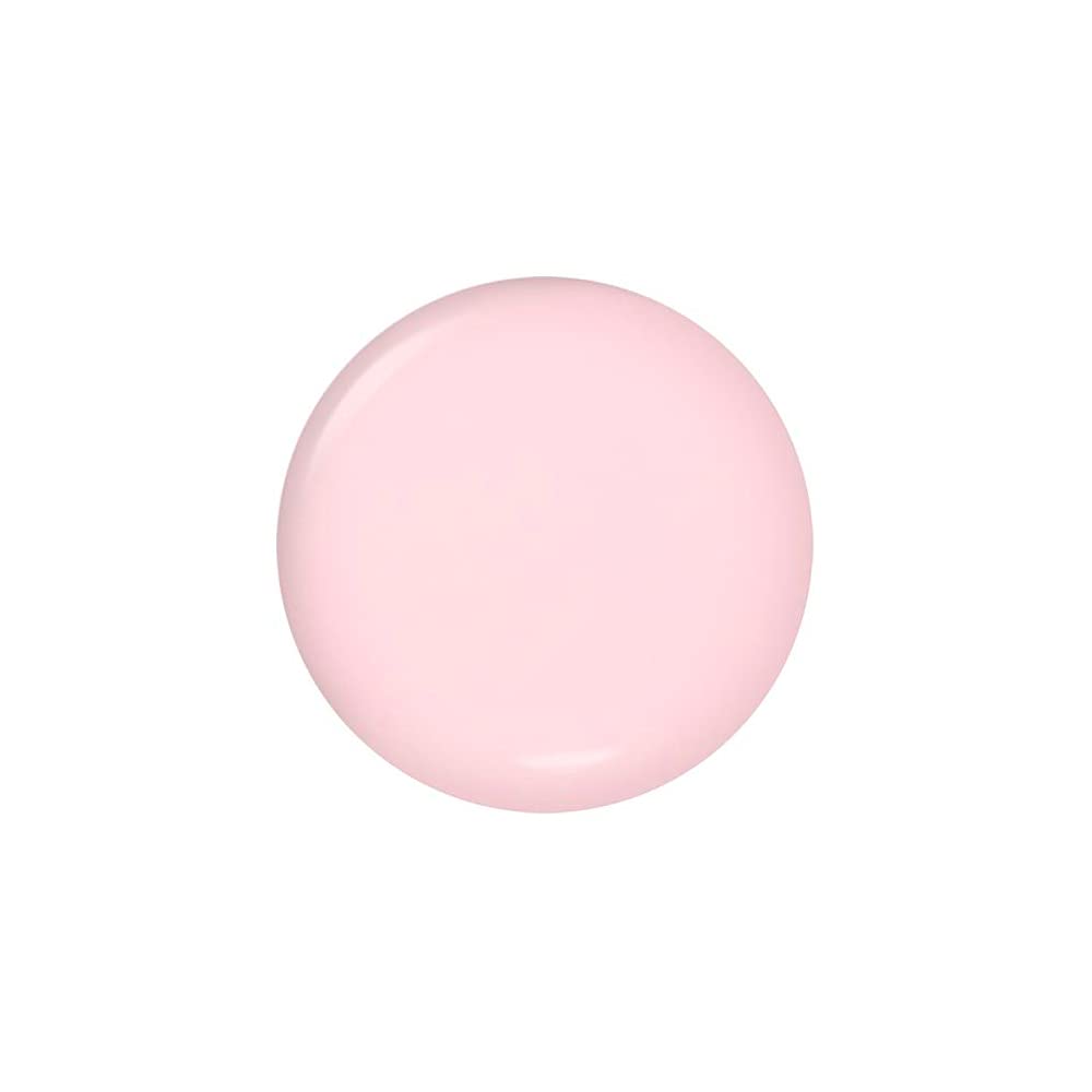 Dazzle Dry Strawberry Macaron swatches on nails show a subtle semi-sheer pink with lavender undertones.