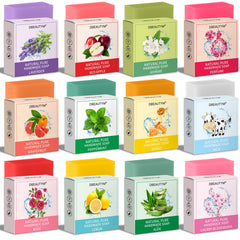 DBEAUTYM 12-pack bar soap variety set, ideal for gifting and travel with skin-hydrating lather.