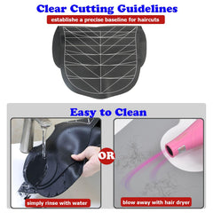 DBYANAN hair cutting mat with guidelines shows clear baselines for accurate trimming