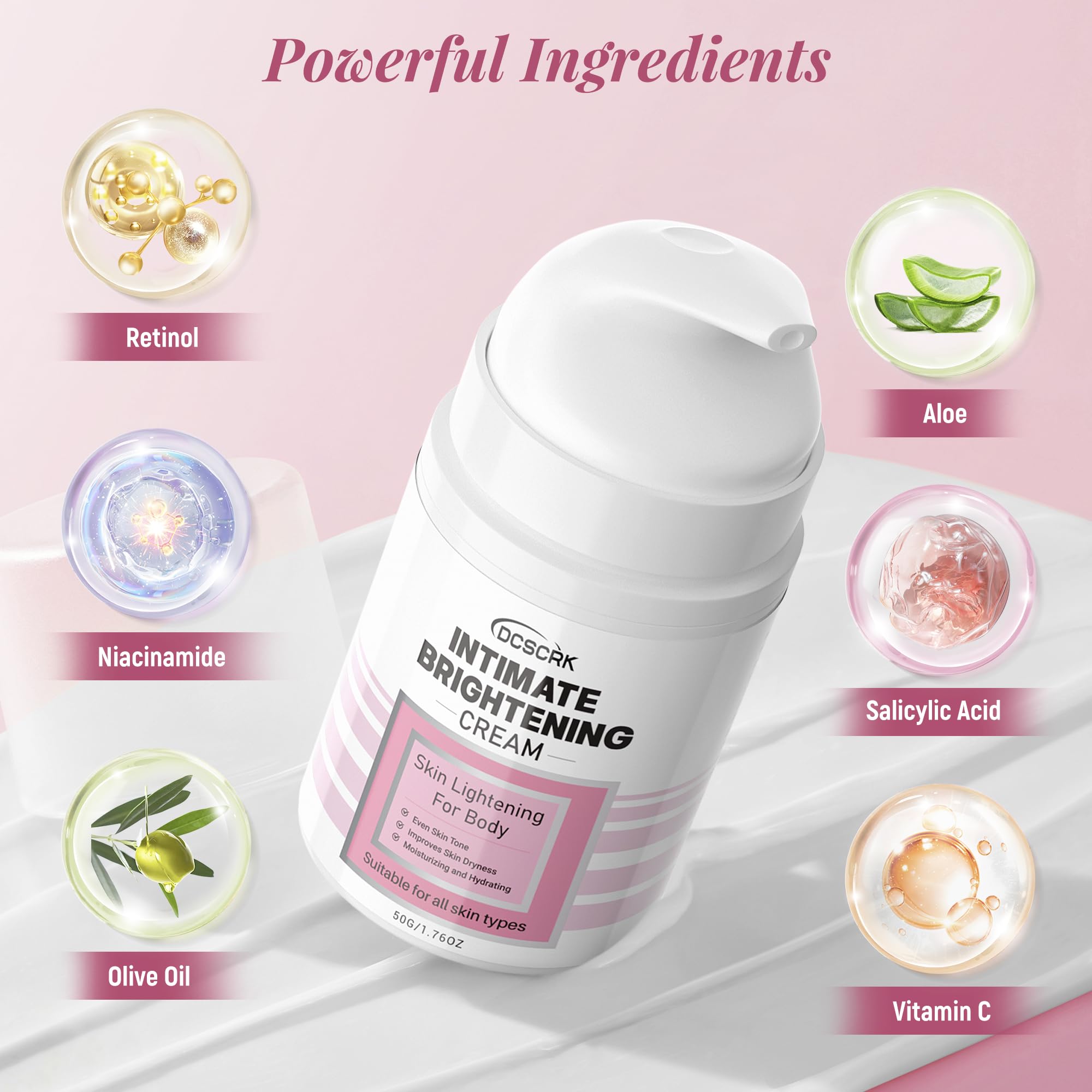 DCSCRK Cream texture closeup showing nourishing formula.