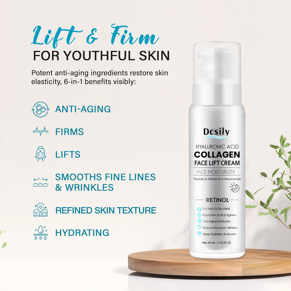 Dcsily Tighten Neck Cream texture close-up for deep hydration.