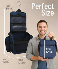 dd-dnd-wanderlust-dopp-kit-sunset-shot open scene with clear inner pouch for easy access