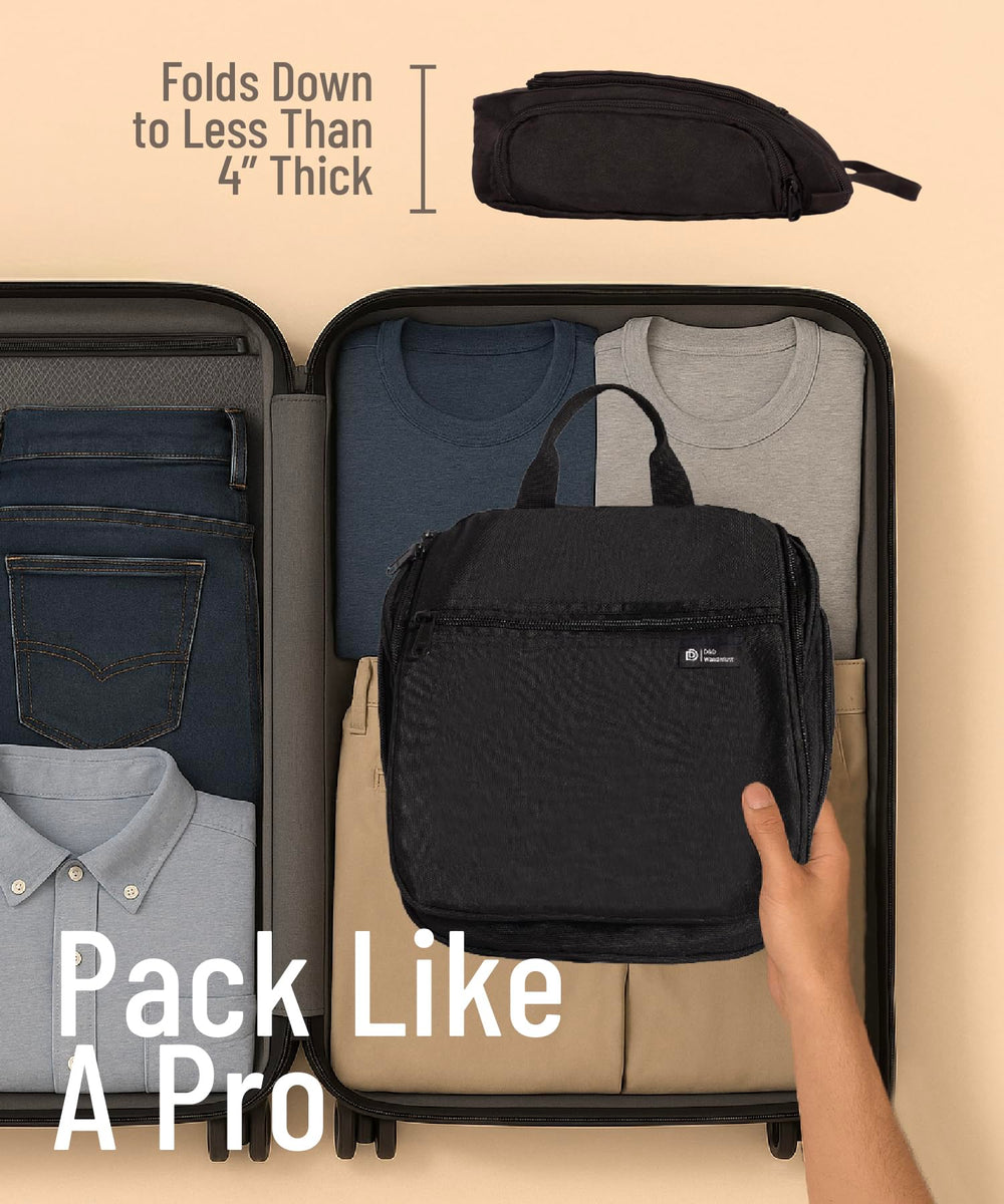 DD D&D Wanderlust bag ideal for hotel bathrooms and trips