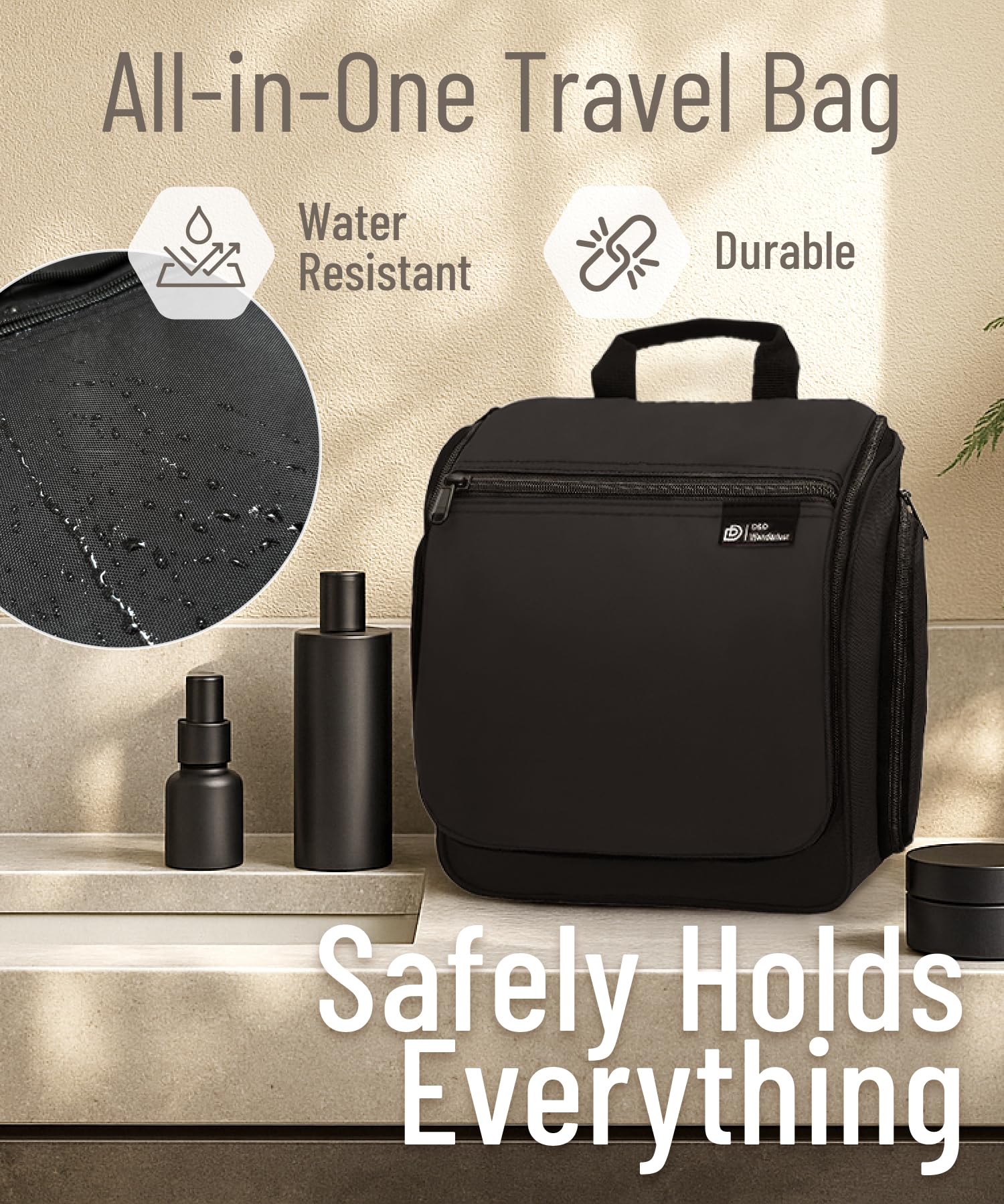 DD D&D Wanderlust water-resistant nylon protects belongings during travel