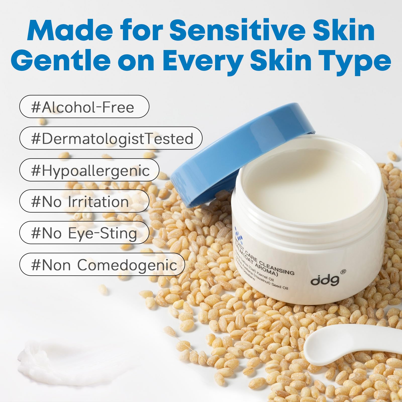 ddg makeup remover balm eye area shows effective dissolution of waterproof makeup