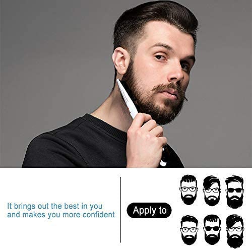 DDONG beard straightener comb shows glossy finish and quick styling for a polished look