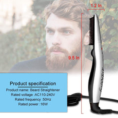 DDONG beard straightener comb ideal for travel with compact design and quick touch-ups