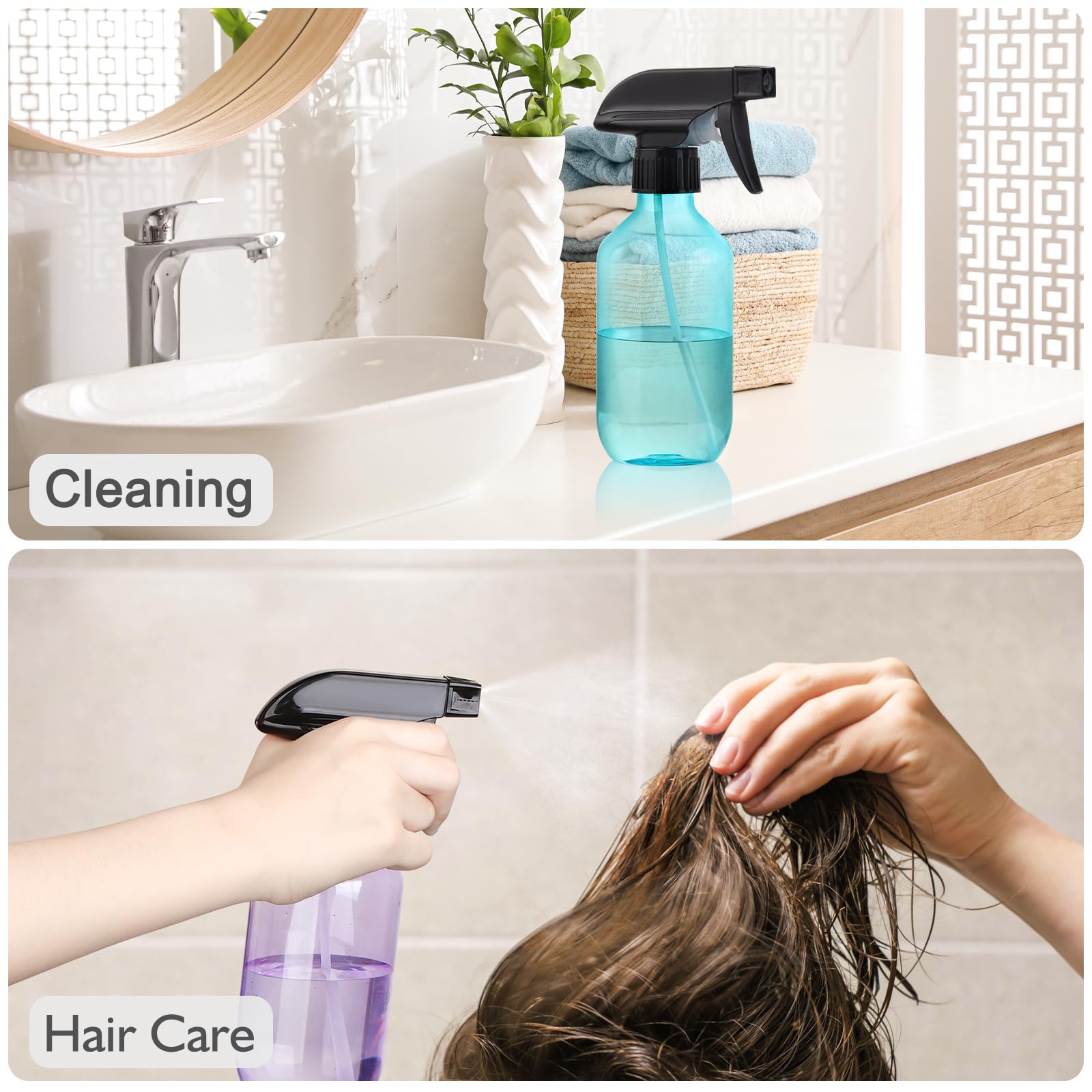 D Dymoece durable plastic spray bottle withstands regular daily use.