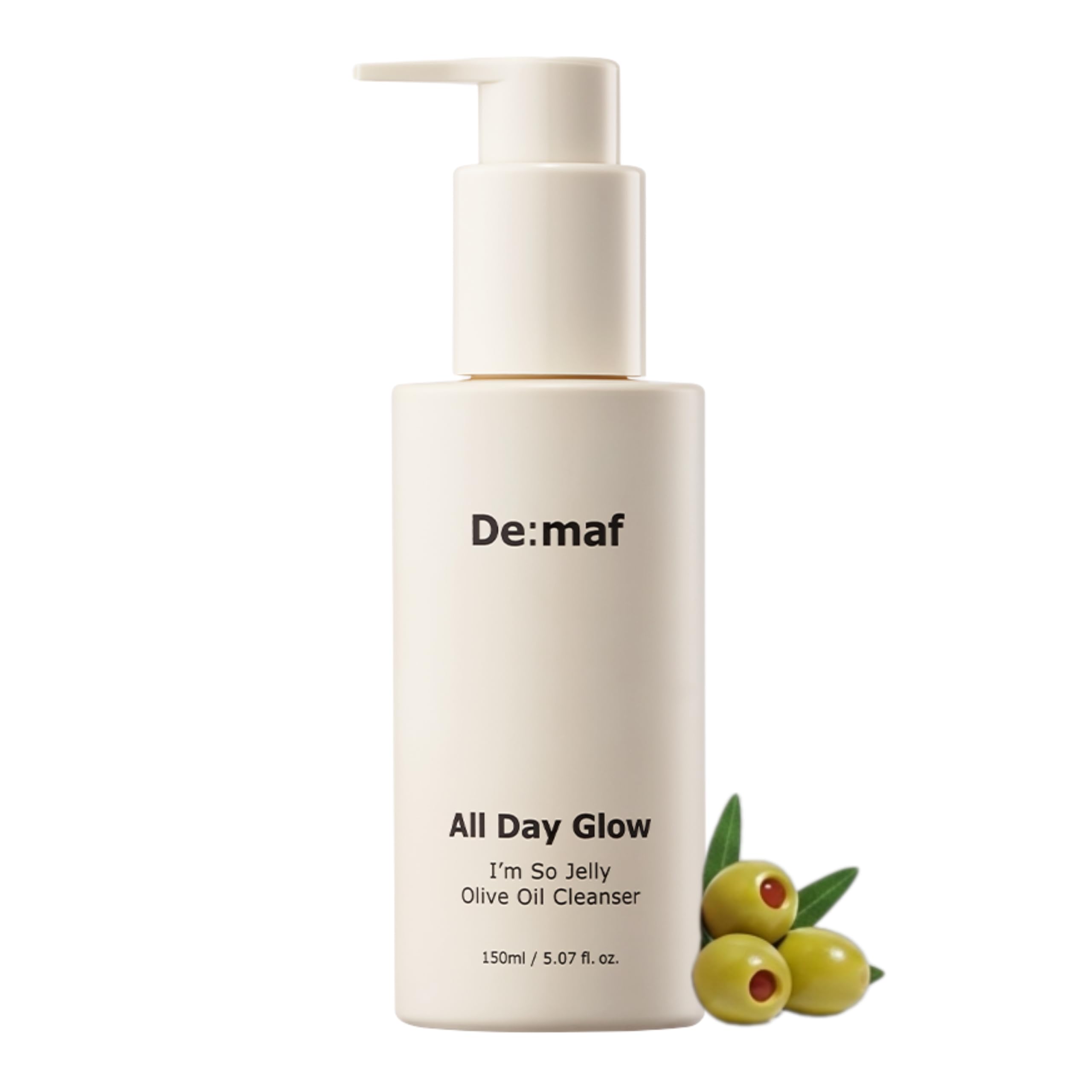 De:maf All Day Glow jelly-texture cleanser for gentle daily cleansing and makeup removal
