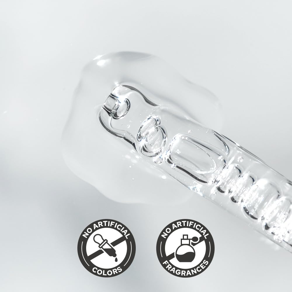 De:maf EGF Ampoule closeup skin surface shows gentle, fragrance-free formula for sensitive skin.