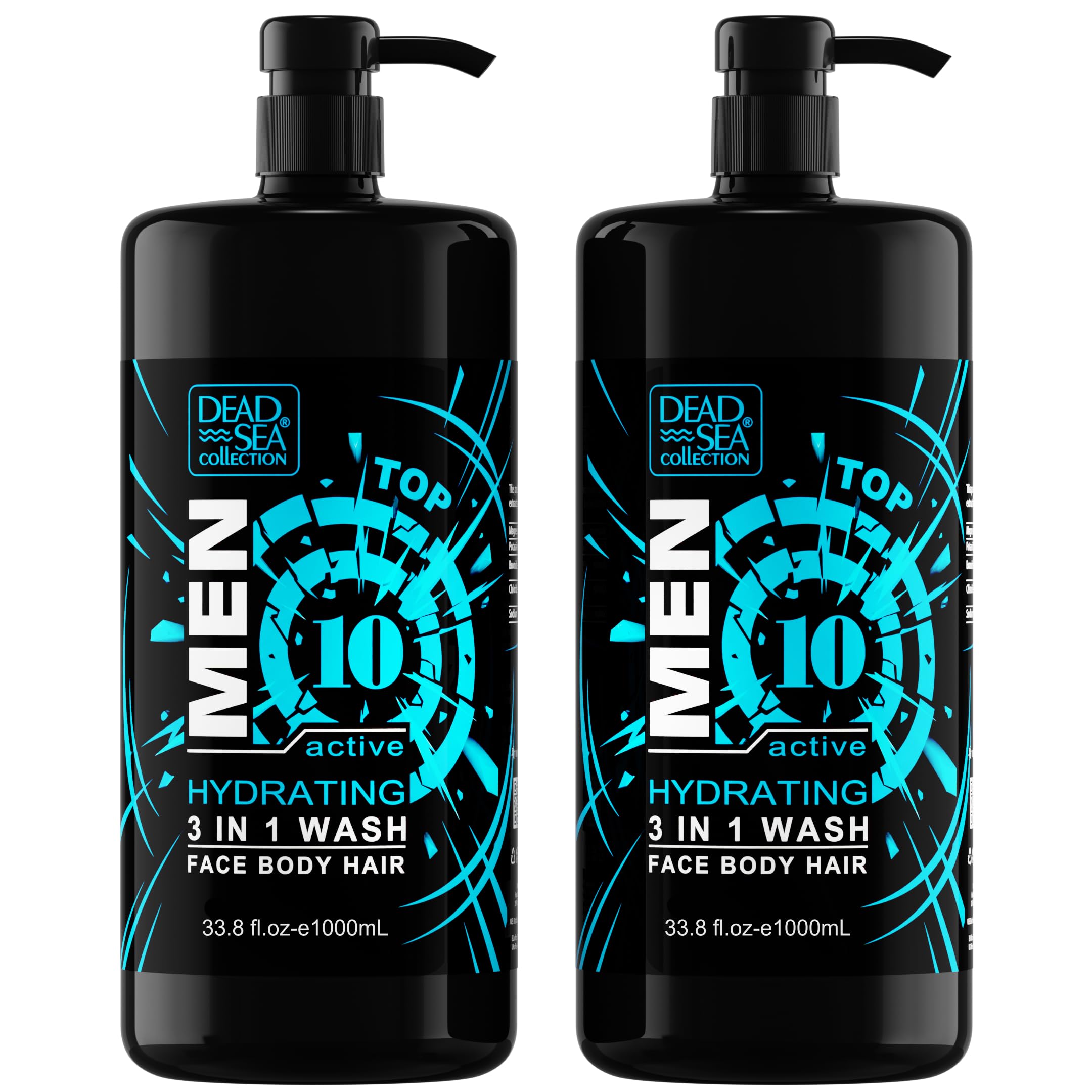 Dead Sea Collection body wash bottle pour for easy shower use