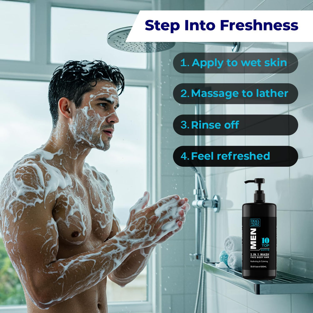 Dead Sea Collection massage pump enables one handed use