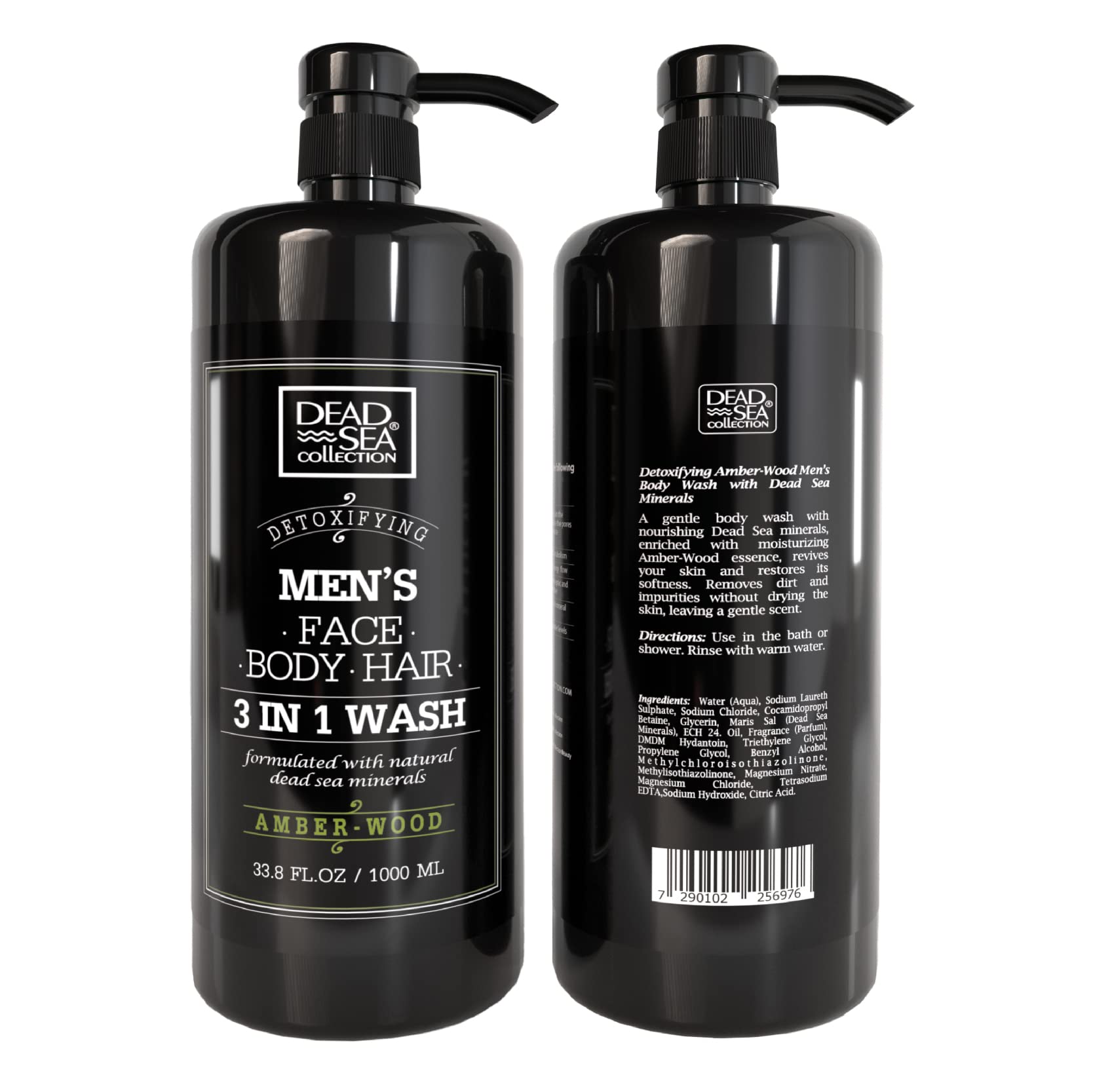 Dead Sea Collection Amber Wood Body Wash mineral-rich ingredients from Dead Sea.