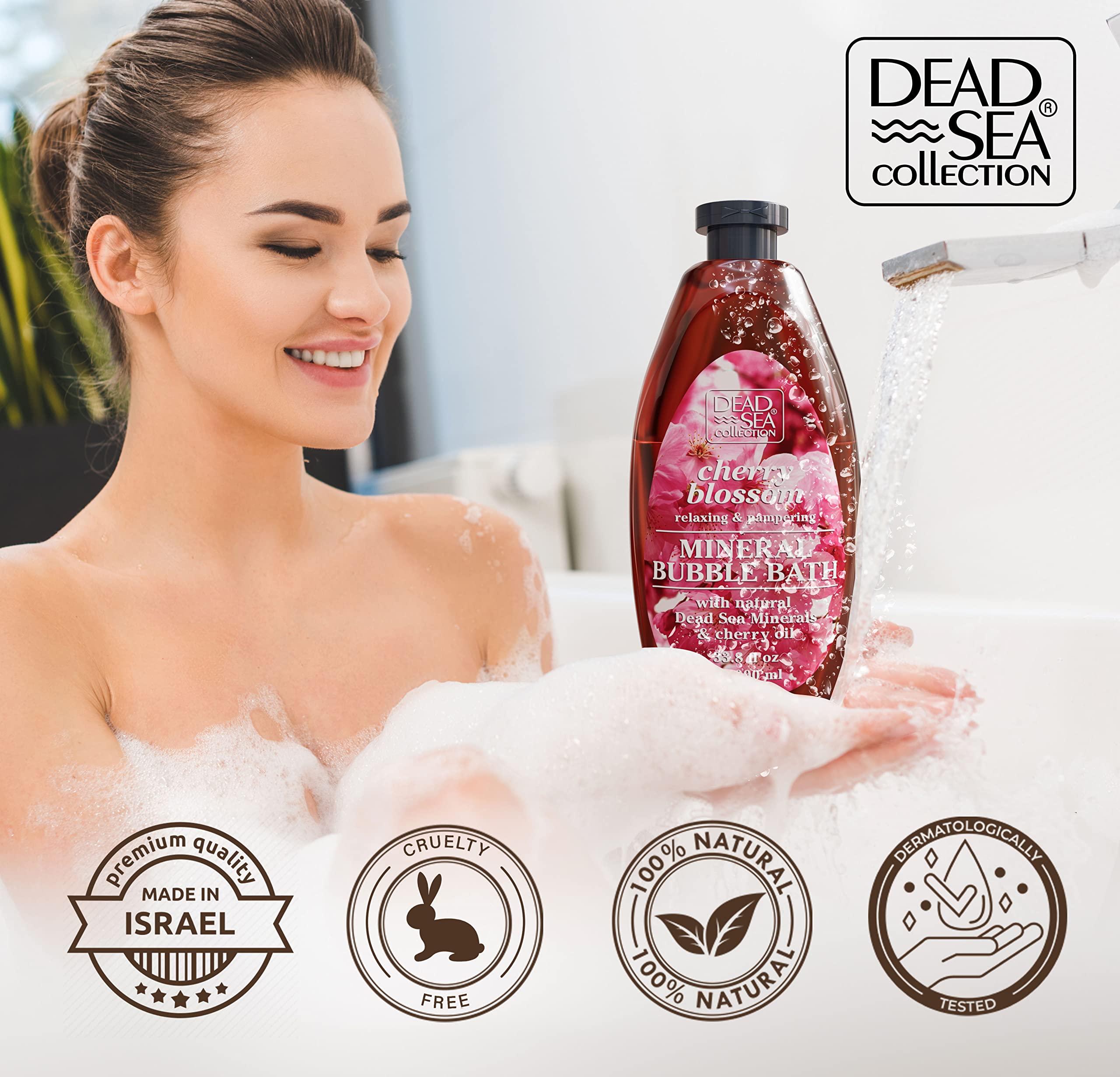 Dead Sea Collection aroma scent close-up highlighting inviting bath notes
