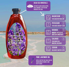 Dead Sea Collection lavender oil closeup — aromatic spa-like ritual for calm and uplift.