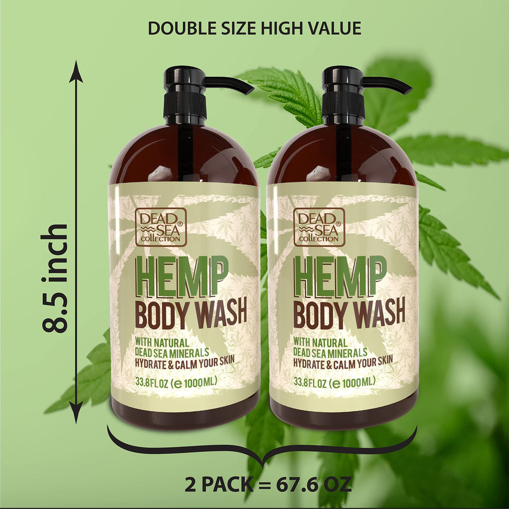  Hemp seed oil application showcases natural nourishment after shower
