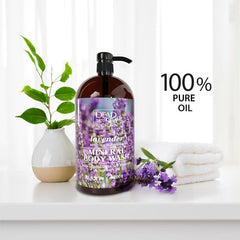 Dead Sea Collection Lavender Body Wash packaging box and two bottle set