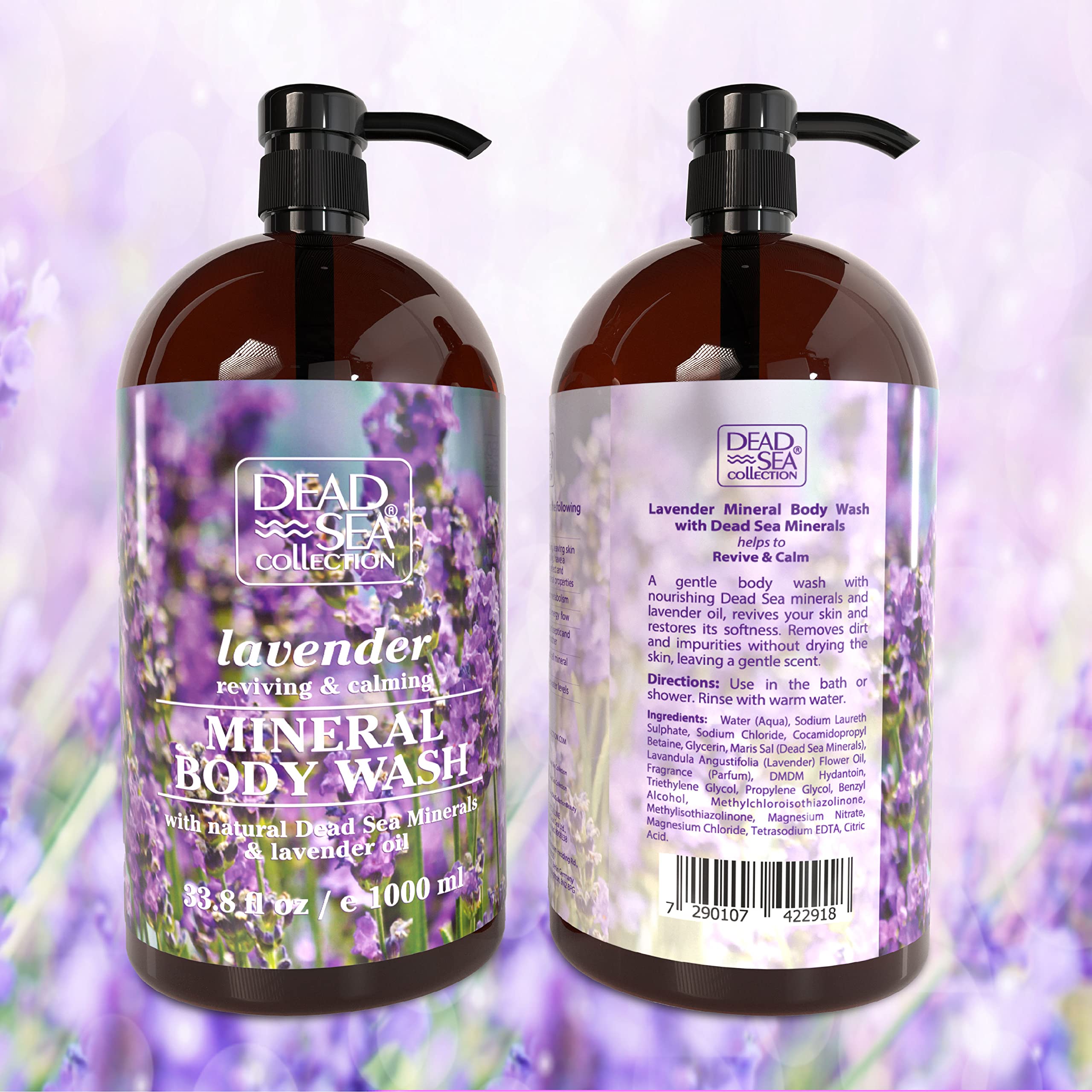Dead Sea Collection Lavender Body Wash scent note emphasizing lavender aroma